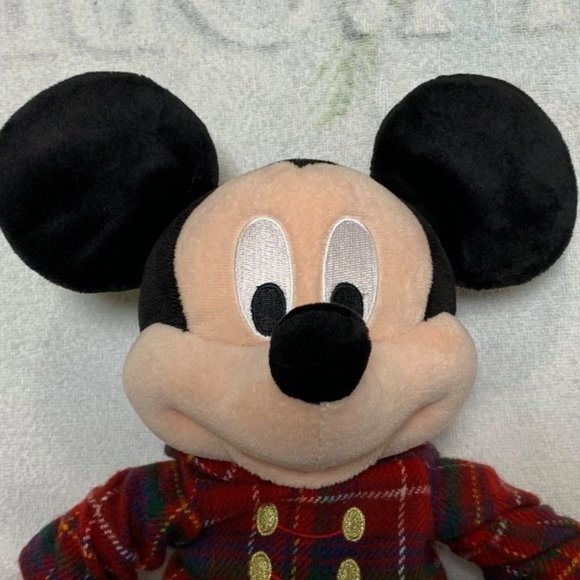 Disney Mickey Mouse 17 Inch Plush Plaid Jacket Disney Store Exclusive From 2013 - Picture 2 of 9